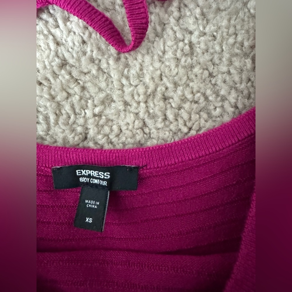 Express Fuchsia Midi Dress size XS - Picture 5 of 7